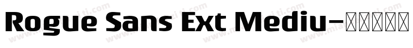 Rogue Sans Ext Mediu字体转换